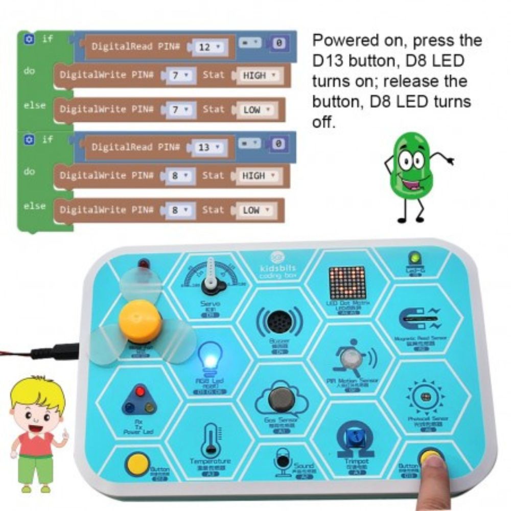 Coding Box 1.0 STEM pour Arduino | SteamBots Maroc
