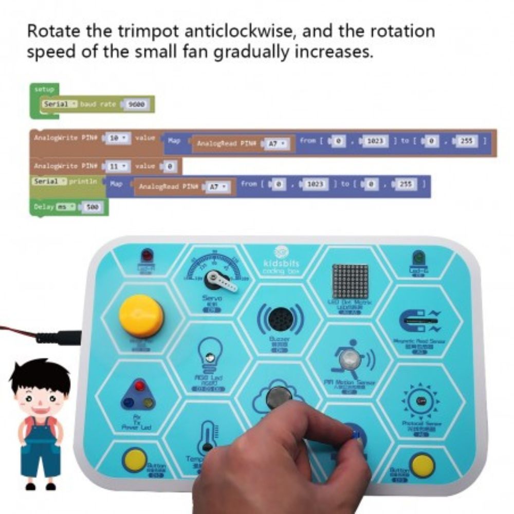 Coding Box 1.0 STEM pour Arduino | SteamBots Maroc
